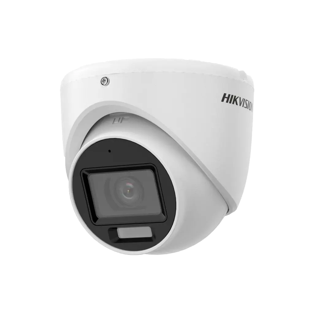 DS-2CE76K0T-LPFS | DOMO TURBO HD 3K HIBRIDA LENTE 28MM IR 20MTS LUZ BLANCA IP67 COLOR VU 4 TECNOLOG