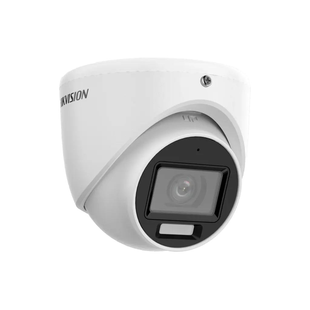 DS-2CE76K0T-LPFS | DOMO TURBO HD 3K HIBRIDA LENTE 28MM IR 20MTS LUZ BLANCA IP67 COLOR VU 4 TECNOLOG
