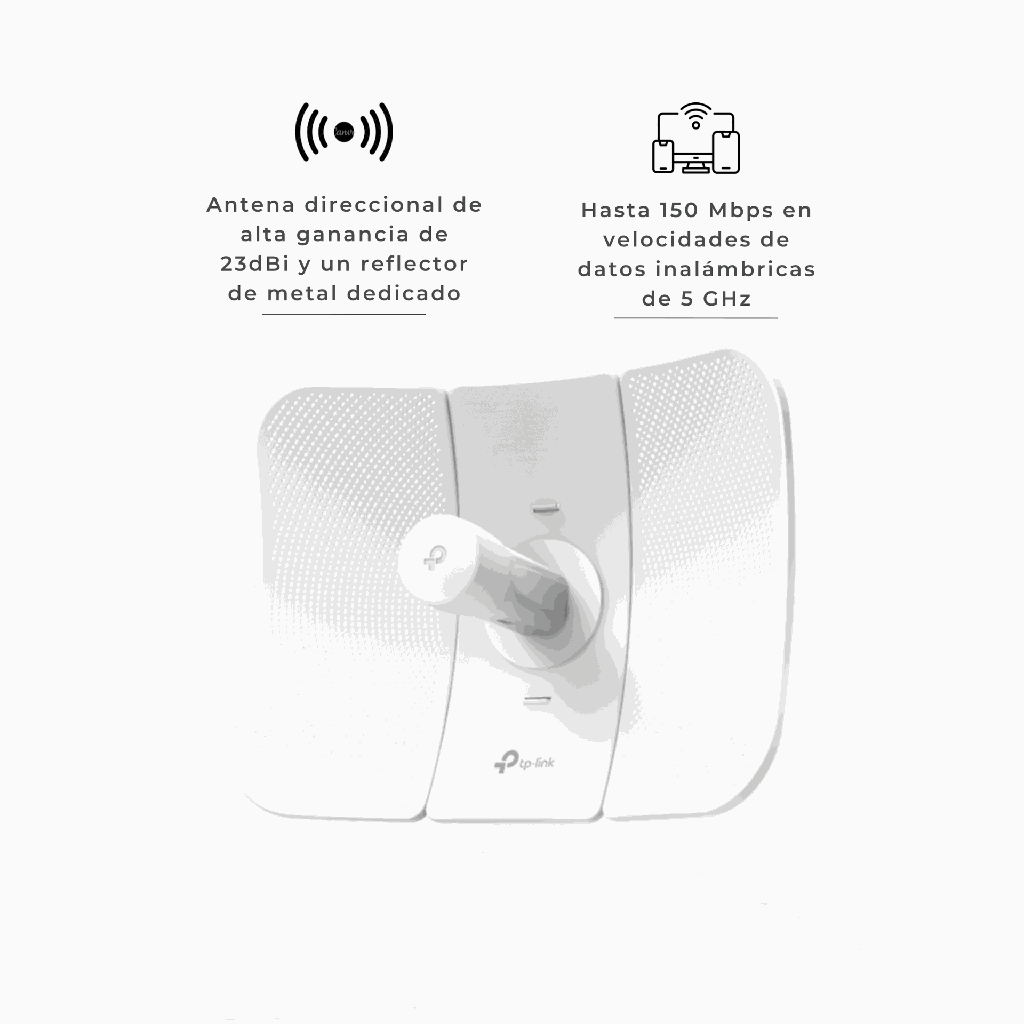 CPE605 | antena direccional de 23dB exterior  exteriores N150 de 5 GHz, accespoint tplink