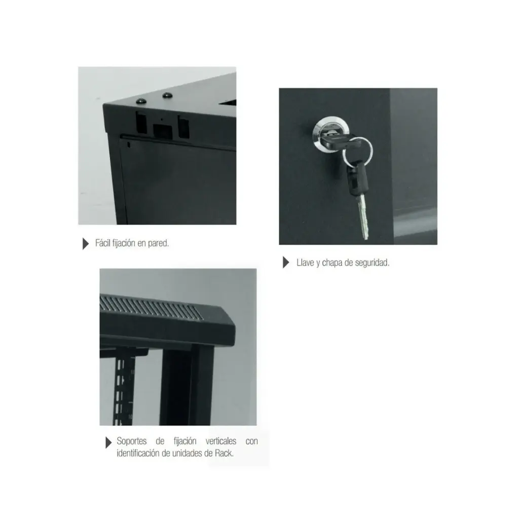 NGBPR-6509 | GABINETE PARED 60X50X9U (AXPXAL) NIC