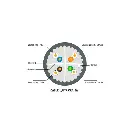 NUU6AP-1626 | CABLE U/UTP CAT 6A PVC 305MTS