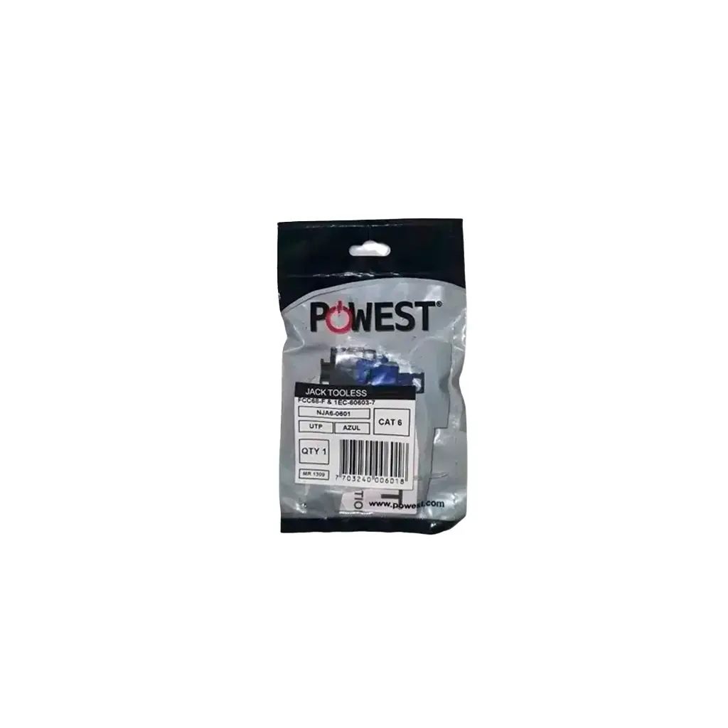 NJA6-0601 | JACK CAT 6 UTP AZUL POWEST