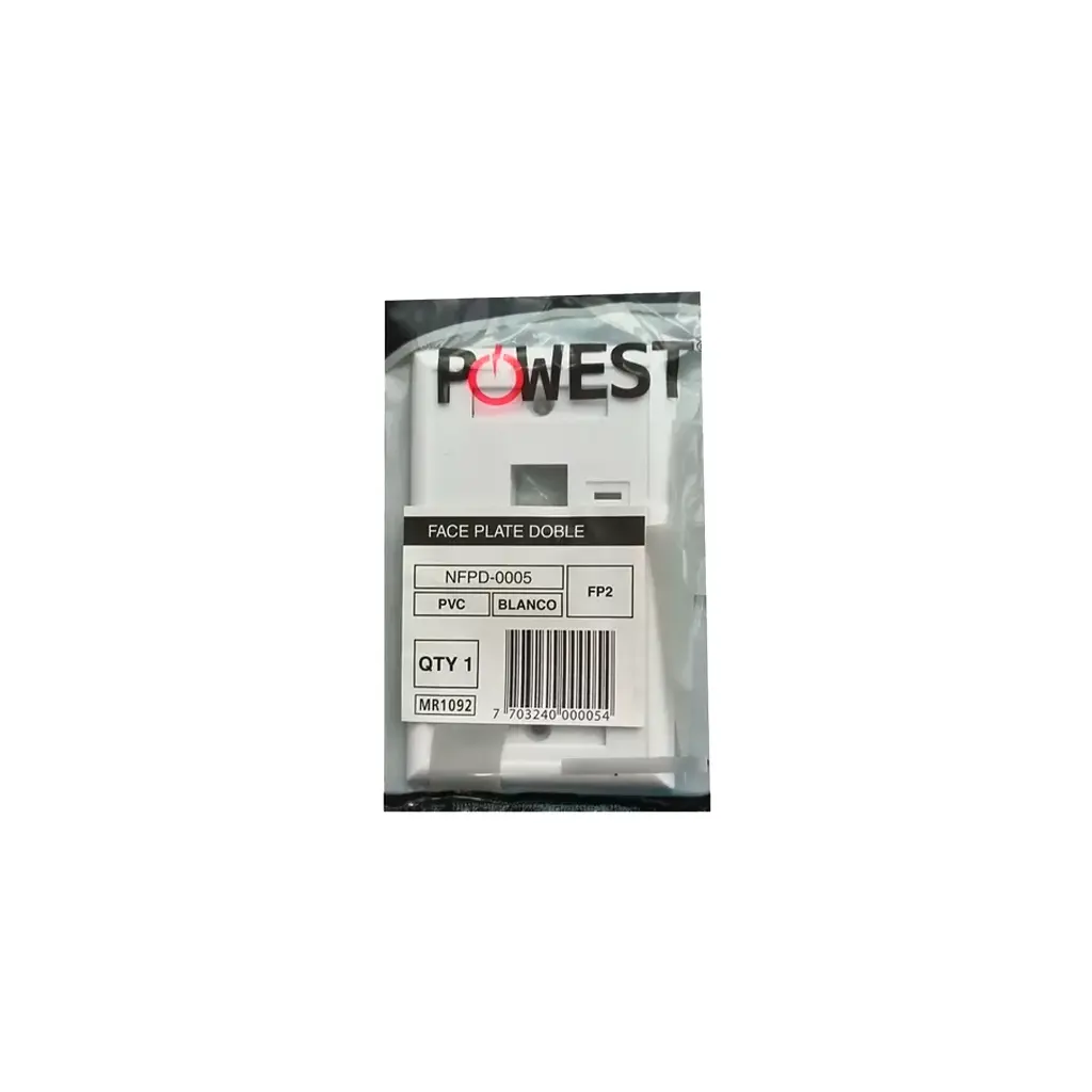 NFPD-0005 | FACE PLATE DOBLE POWEST