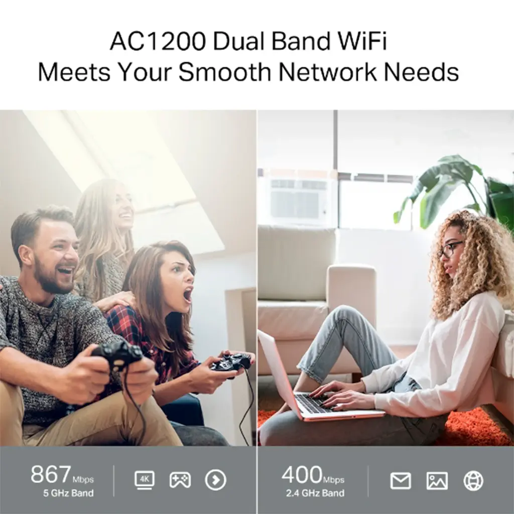 ARCHER C64 | ROUTER TP-LINK AC1200 WIFI DUALBAND GIGABIT