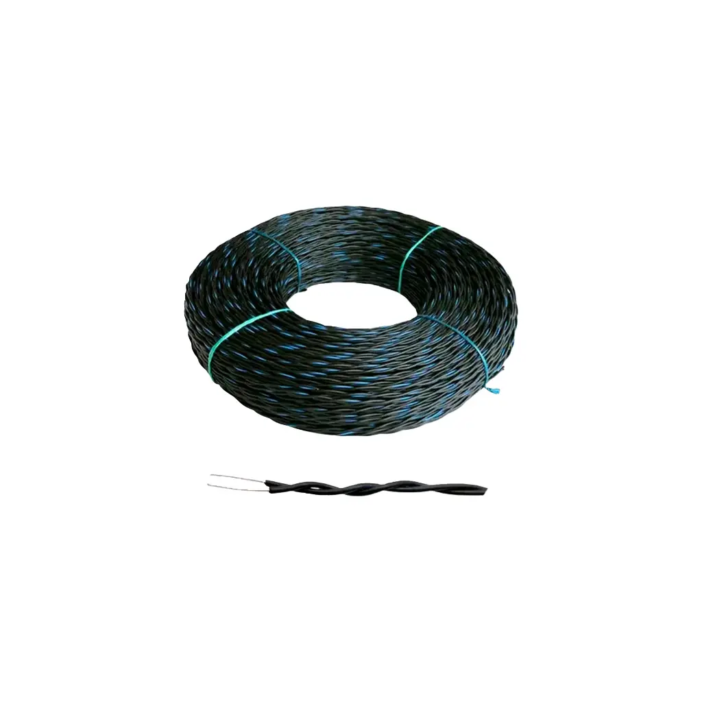 CABLE TRENZADO EXT | CABLE NEOPRENO TELEFONICO ALINEACION 2X20 T1 TRENZADO NEGRO-AZUL 