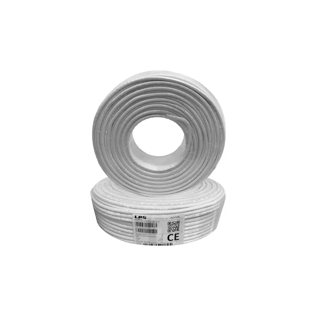 LPSUTPCAT6100-PE | CABLE UTP CAT 6 24AWG 75 GRADOS ROLLO X 100MTS BLANCO 