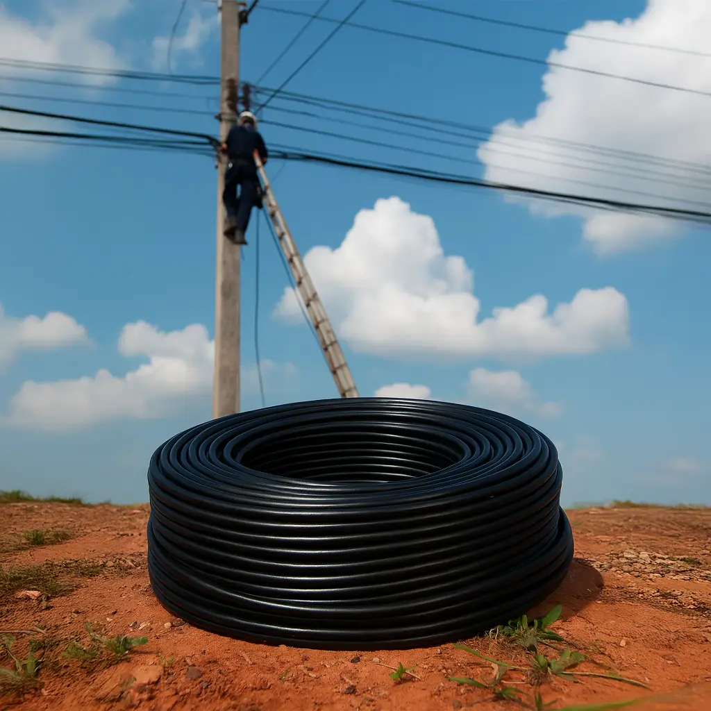 LPSUTPCAT5EXT100 | CABLE UTP CATEGORIA 5E EXTERIOR DOBLE CHAQUETA 75GRADOS 100MTS NEGRO