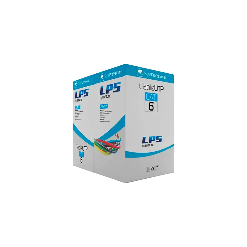 CPUTP6 | CABLE UTP CAT 6 305M INTERIOR 24AWG, 4 PARES 4*2*0,56MM  CCTV POWER