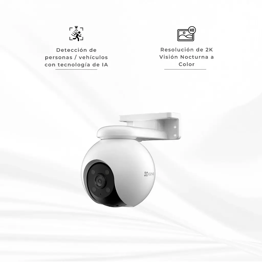 CS-H8x-R100-8H4WKFL | Cámara Wi-Fi con Paneo e Inclinación Ezviz – H8 Pro 2K