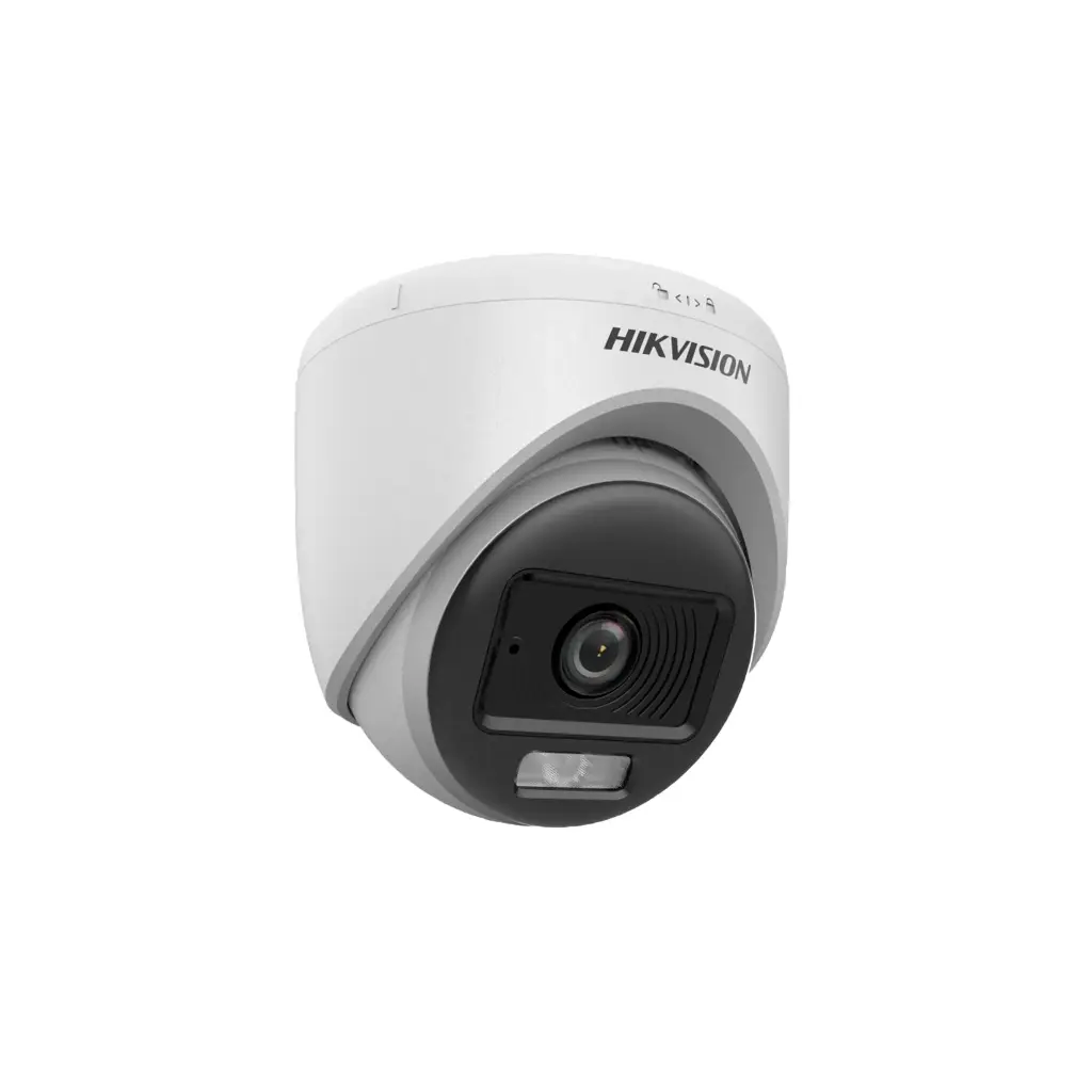 DS-2CE70KF0T-LPFS | Cámara de torreta fija para interiores con luz híbrida inteligente 3K ColorVu