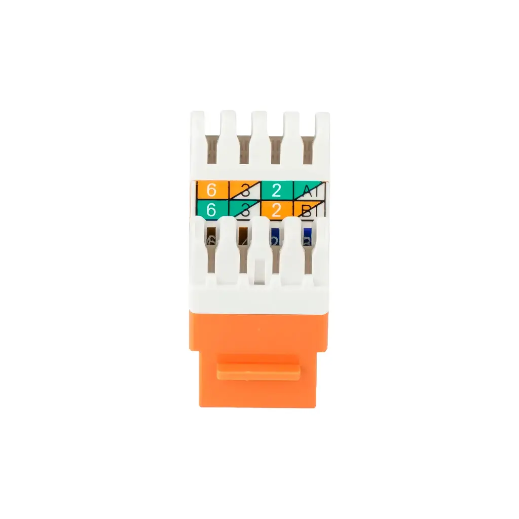 DS-1CK6U180T | JACK CAT6 NARANJA SIN BLINDAJE