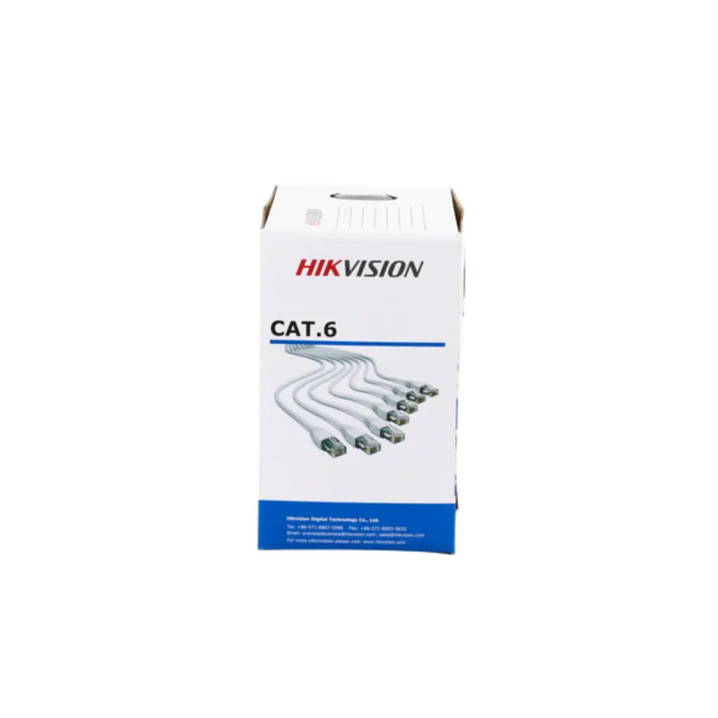 DS-1LN6-UE-W-Plug | Bobina de Cable de 305 m Cat 6 100% Cobre Color Blanco