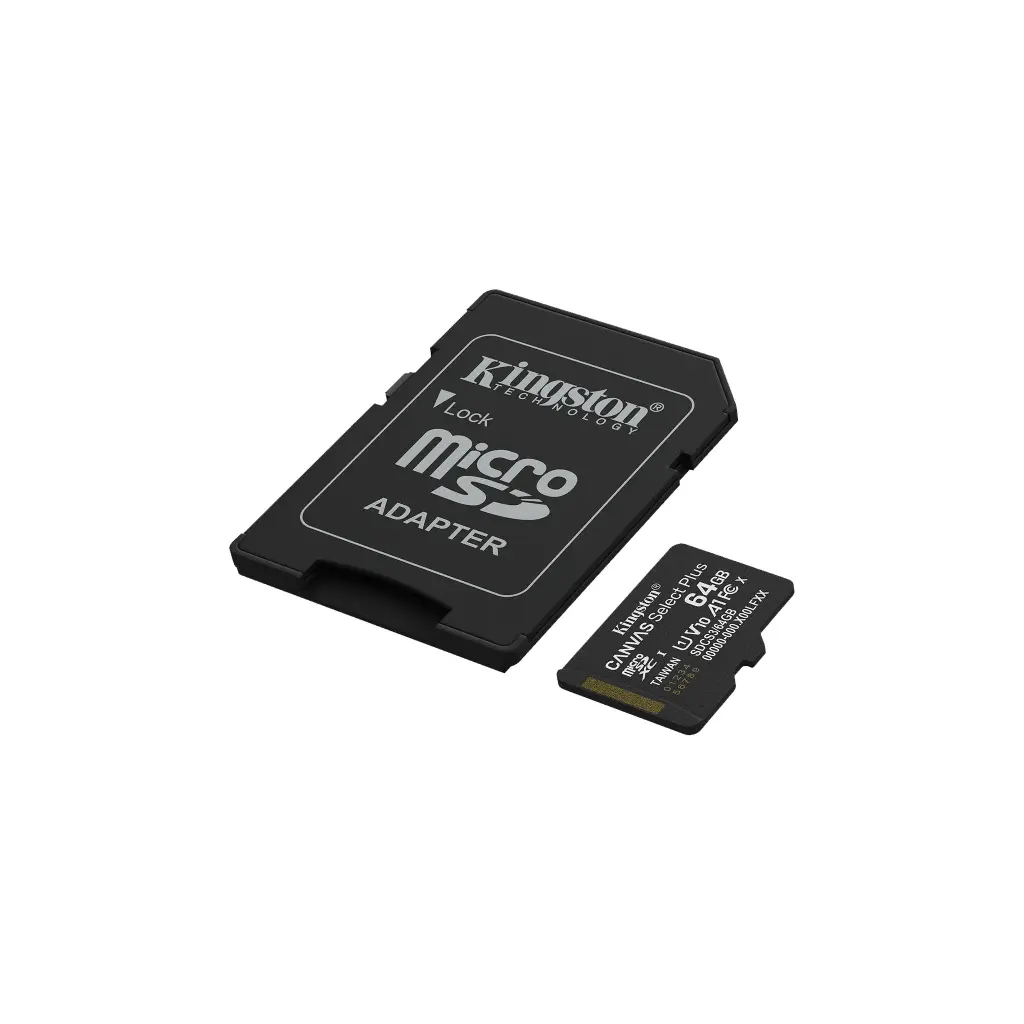 SDCS3/64GB | 64GB MICROSDXC CANVAS SELECT PLUS GEN3 100MS/S A1 CARD + ADAPTER