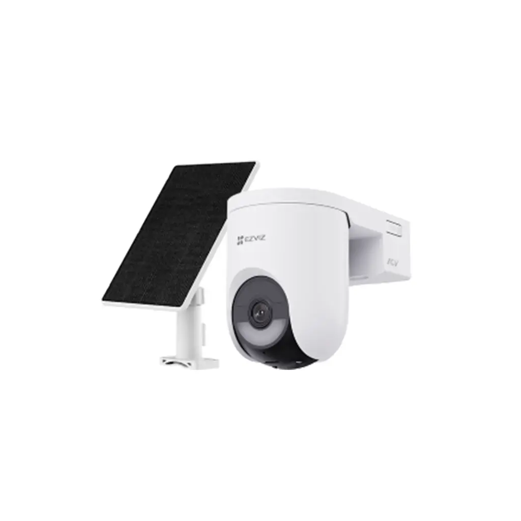 CS-HB8c/SP-R100(4MP)(AM-STD)(Kit) | 2K+ Resolution, Always-On  Protection  Mode, Up to 120 Days  of Battery Life¹  (5200 mAh), AI-Powered  Human/Vehicle  Shape Detection, Active  Defense, Color  Night Vision, Two-Way  Talk, Customizable  Voice Alerts, Supports  Wi-Fi 6 Network, Supports  2.4GHz Wi-F, Works with  EZVIZ Solar Panels  (Type-C versions)  for Green Powe, Supports MicroSD  Card (Up to 512 GB)  & EZVIZ CloudPlay  Storag