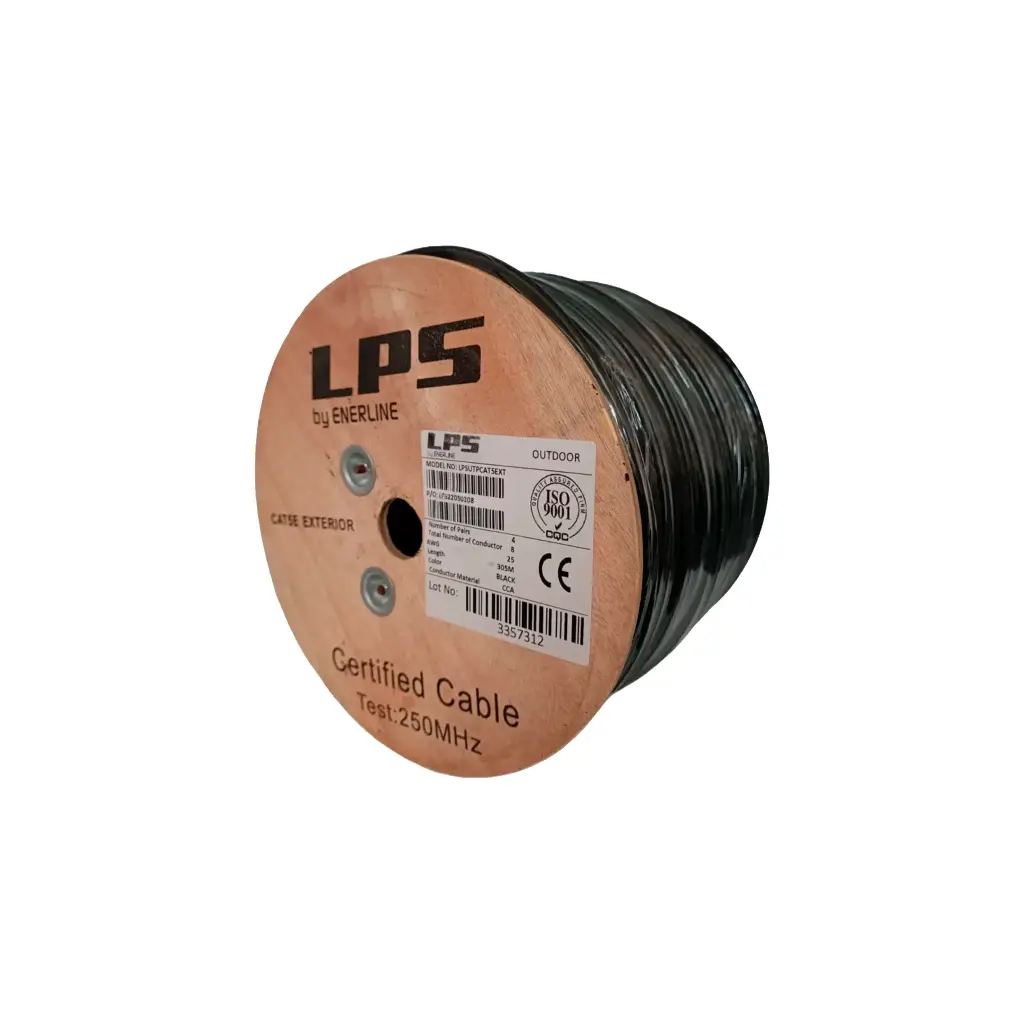 nuevo   LPSUTPCAT5EXT  - CABLE UTP CATEG 5 EXTERIOR ROLLO X 305MT ALEACION 