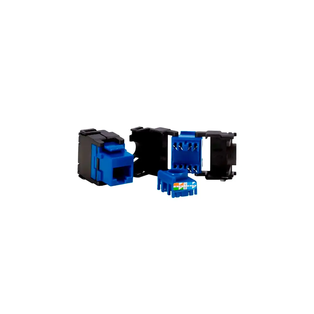 NJA5E-0500 | JACK AZUL CAT 5E POWEST