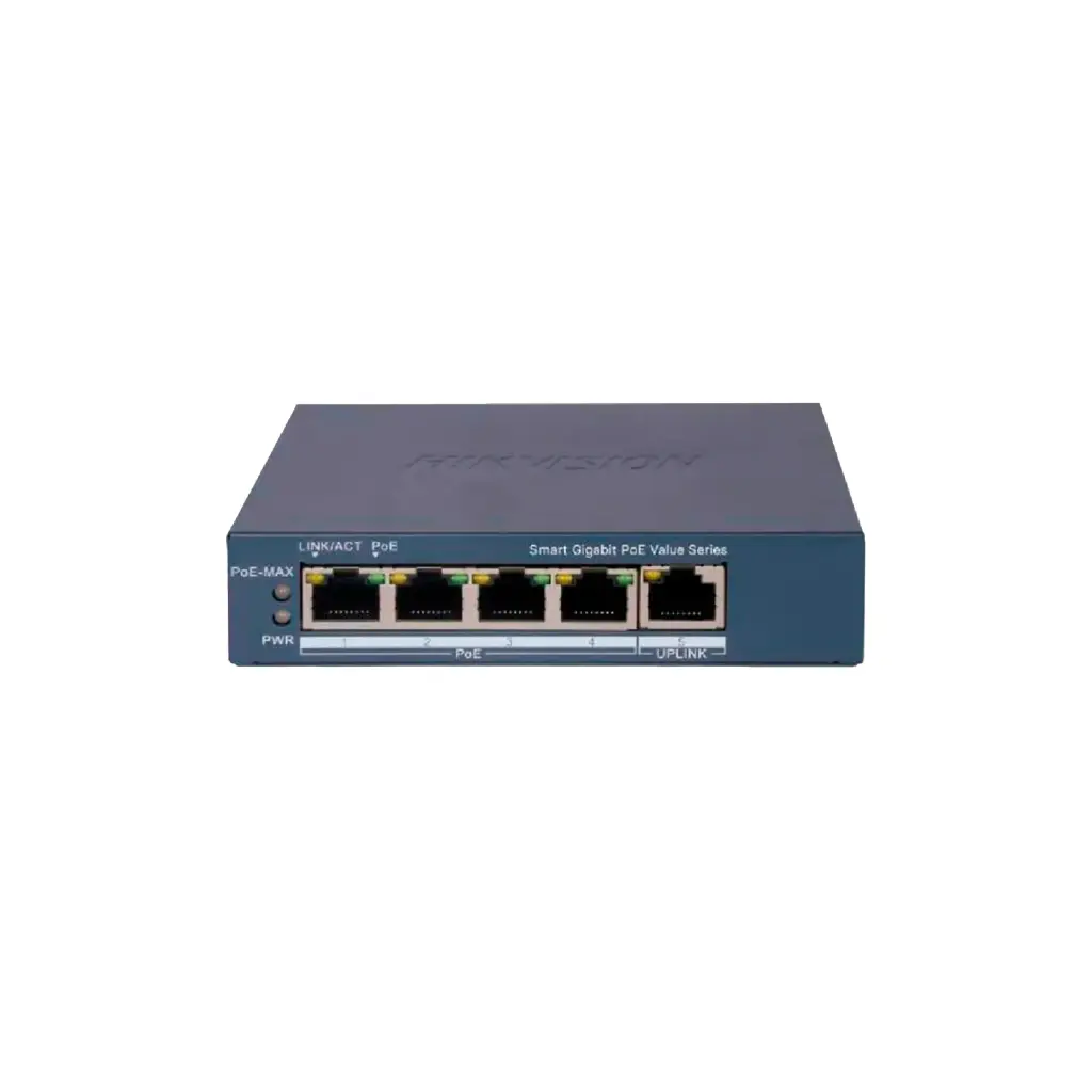 SWITCH 5 PUERTOS GIBABIT POE ADMINISTRABLE