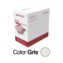 CABLE UTP CAT6 INTERIOR HIKVISION COLOR GRIS